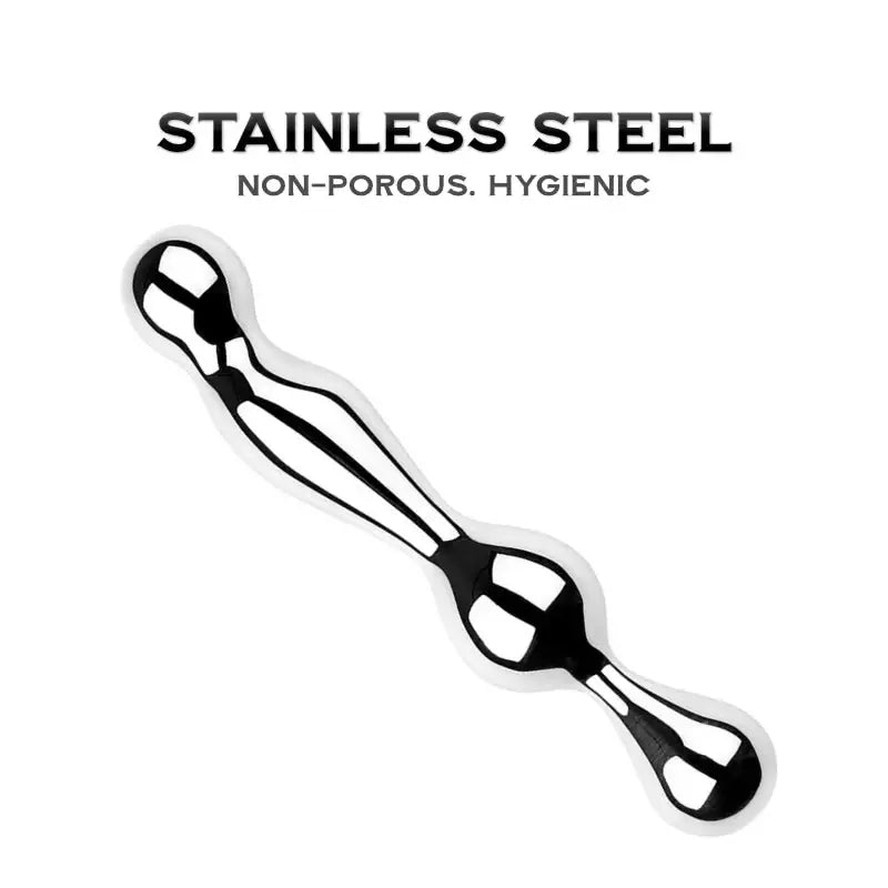 Oscar and Dildo - Stainless Steel Stroker - Frisky Business Adult Sex Toys Shop