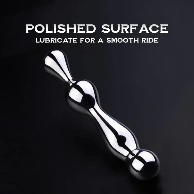 Oscar and Dildo - Stainless Steel Stroker - Frisky Business Adult Sex Toys Shop