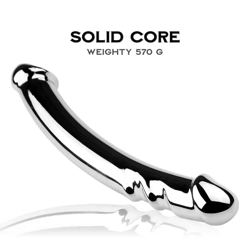 Oscar and Dildo - Stainless Steel Stroker - Frisky Business Adult Sex Toys Shop
