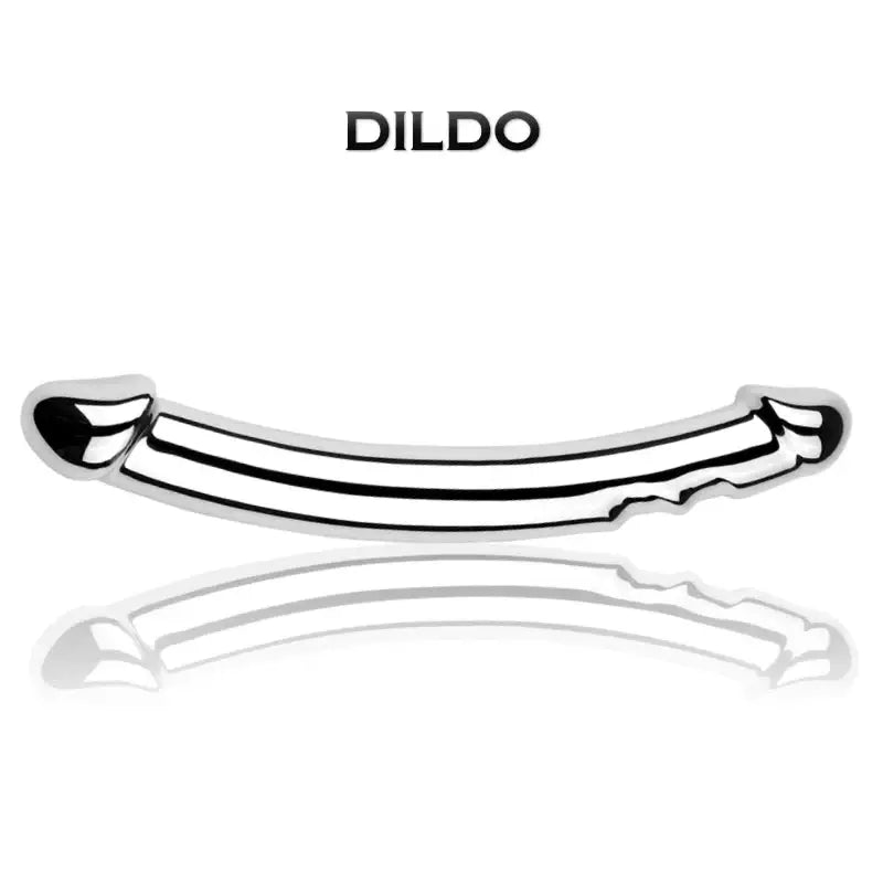 Oscar and Dildo - Stainless Steel Stroker - Frisky Business Adult Sex Toys Shop