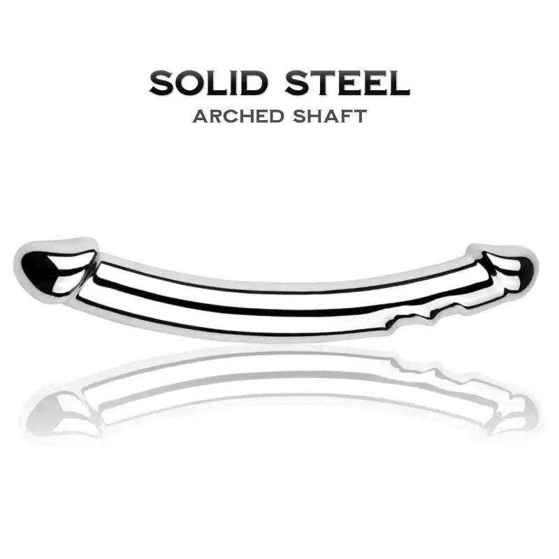 Oscar and Dildo - Stainless Steel Stroker - Frisky Business Adult Sex Toys Shop