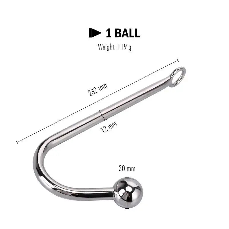 Parson – Stainless Steel Anal Plug Hook - Frisky Business Adult Sex Toys Shop
