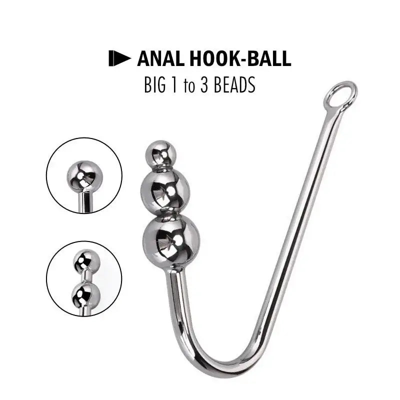 Parson – Stainless Steel Anal Plug Hook - Frisky Business Adult Sex Toys Shop
