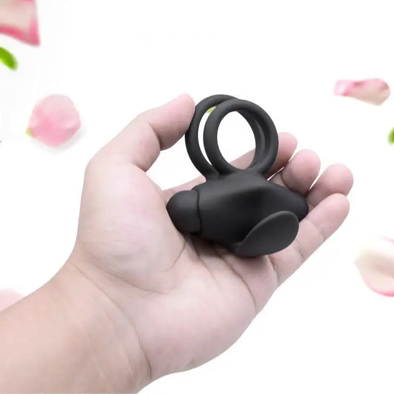 Playful Tongue - Vibrating Double Penis Ring - Frisky Business Adult Sex Toys Shop