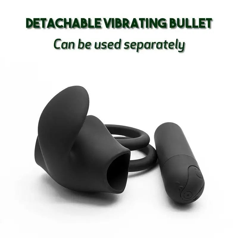 Playful Tongue - Vibrating Double Penis Ring - Frisky Business Adult Sex Toys Shop