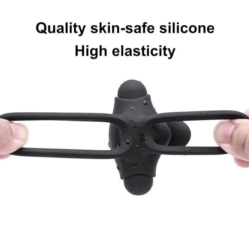 Playful Tongue - Vibrating Double Penis Ring - Frisky Business Adult Sex Toys Shop