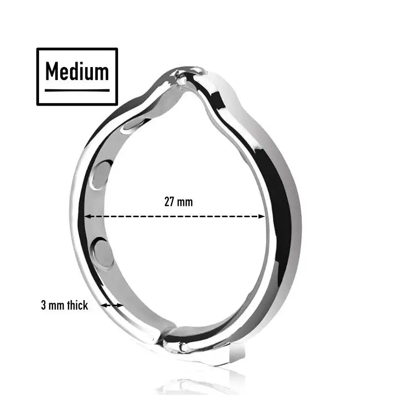 Pleasure Plunger – Stainless Steel Penis Ring - Frisky Business Adult Sex Toys Shop