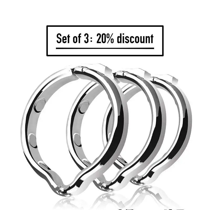 Pleasure Plunger – Stainless Steel Penis Ring - Frisky Business Adult Sex Toys Shop
