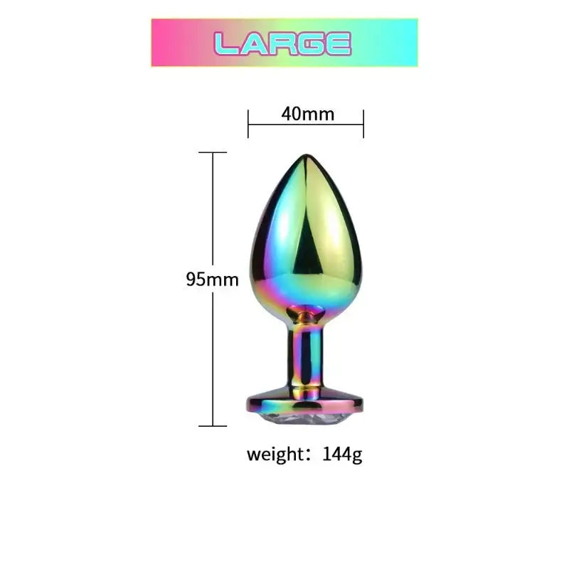 Rainbow Anal Plug - Frisky Business Adult Sex Toys Shop