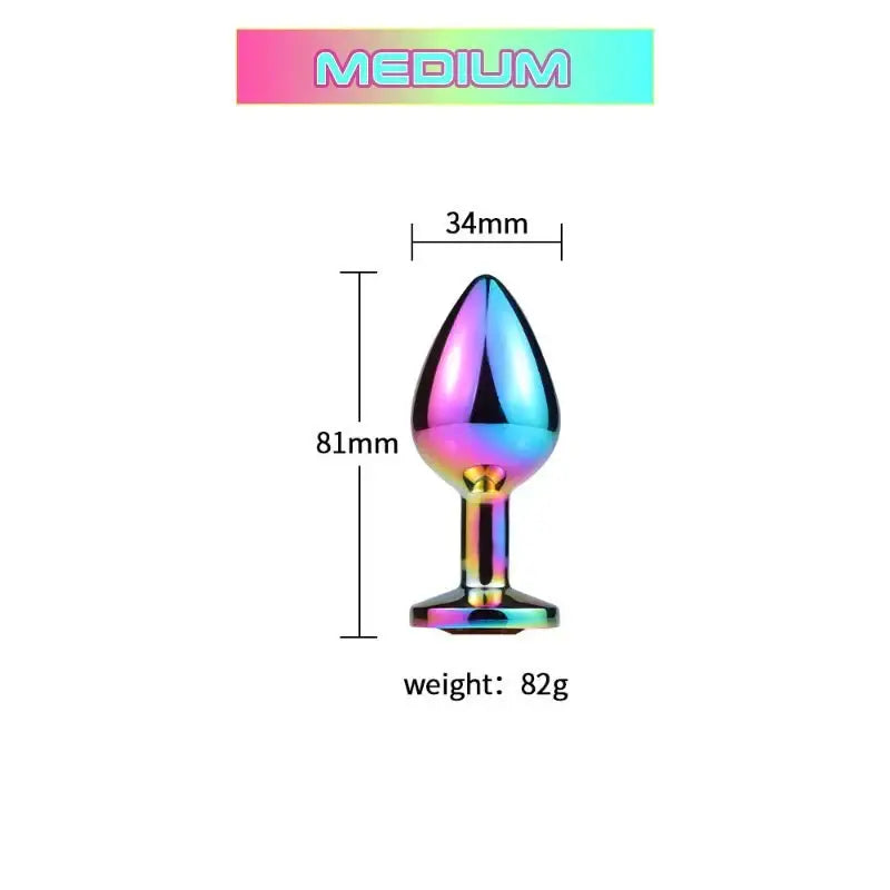 Rainbow Anal Plug - Frisky Business Adult Sex Toys Shop