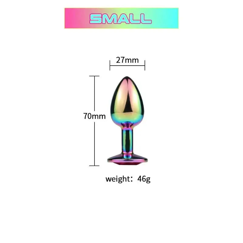 Rainbow Anal Plug - Frisky Business Adult Sex Toys Shop