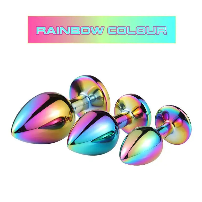 Rainbow Anal Plug - Frisky Business Adult Sex Toys Shop