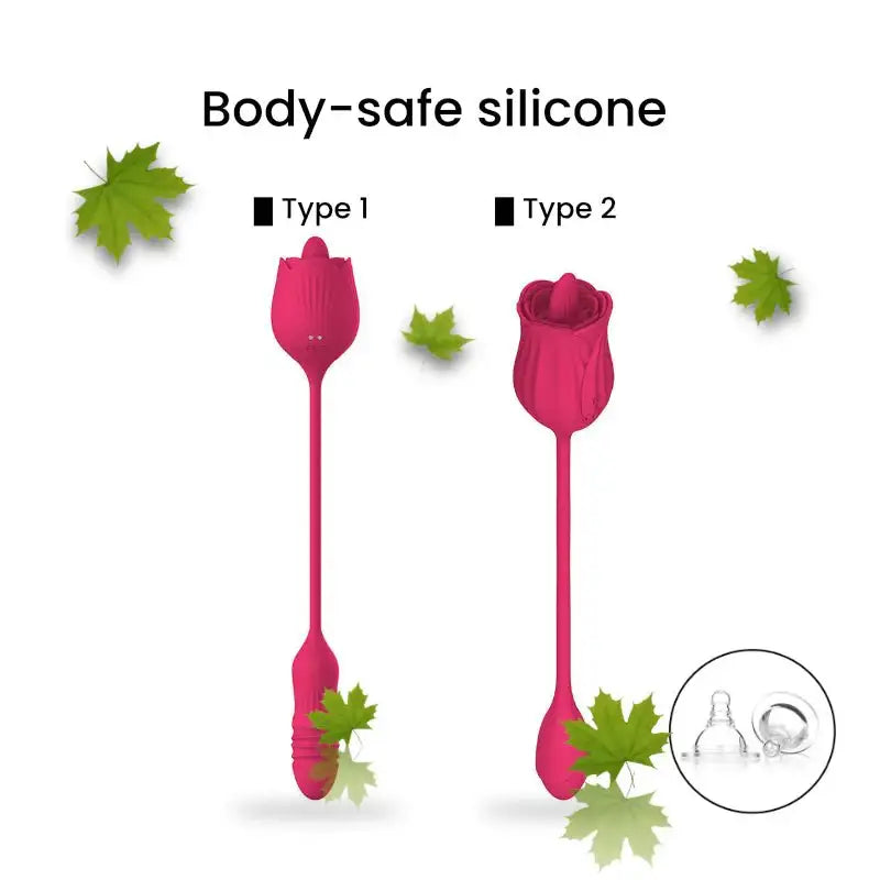 Rose - 2 in 1 Clitoris Stimulator - Frisky Business Adult Sex Toys Shop