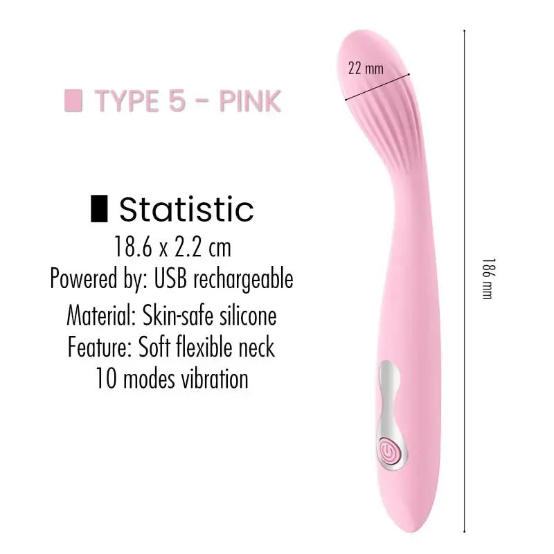 Single Vibrator - Soft Flexible Neck - Frisky Business Adult Sex Toys Shop