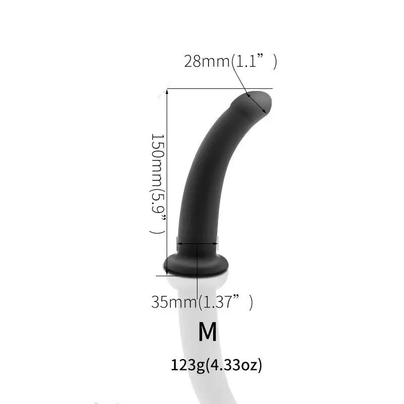 Smooth Black Dildo - Frisky Business Adult Sex Toys Shop