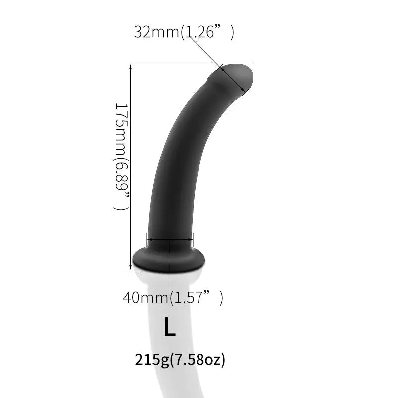 Smooth Black Dildo - Frisky Business Adult Sex Toys Shop