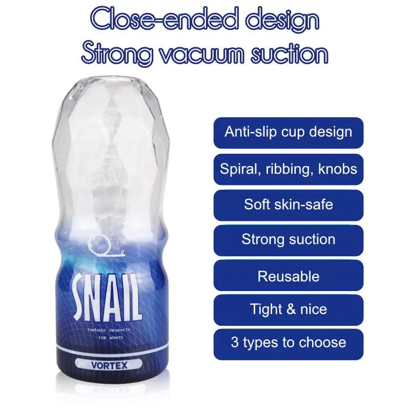Snail™ Transparent Male Masturbation - Frisky Business Adult Sex Toys Shop