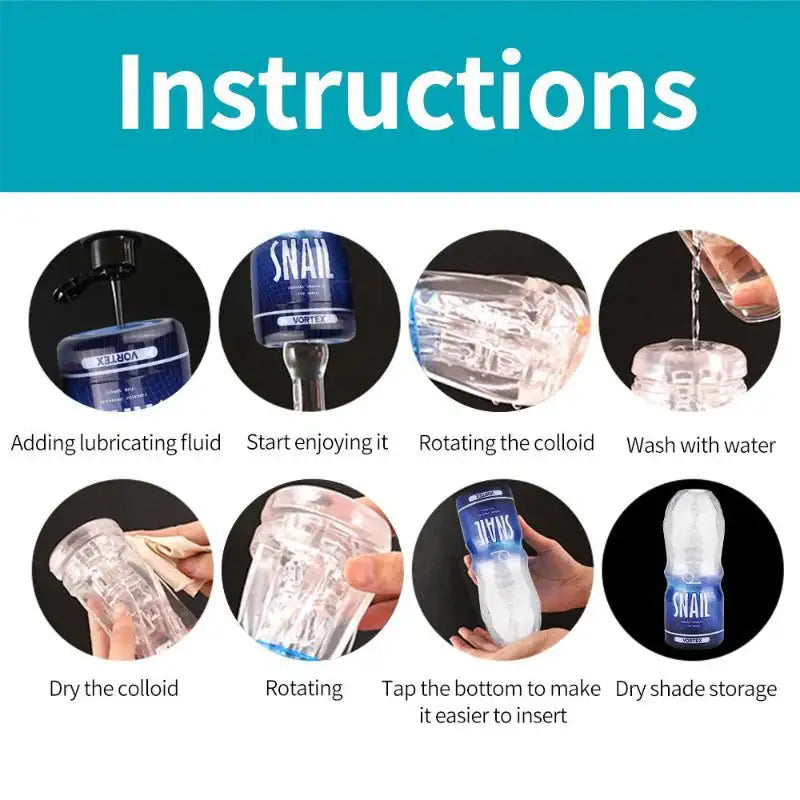 Snail™ Transparent Male Masturbation - Frisky Business Adult Sex Toys Shop