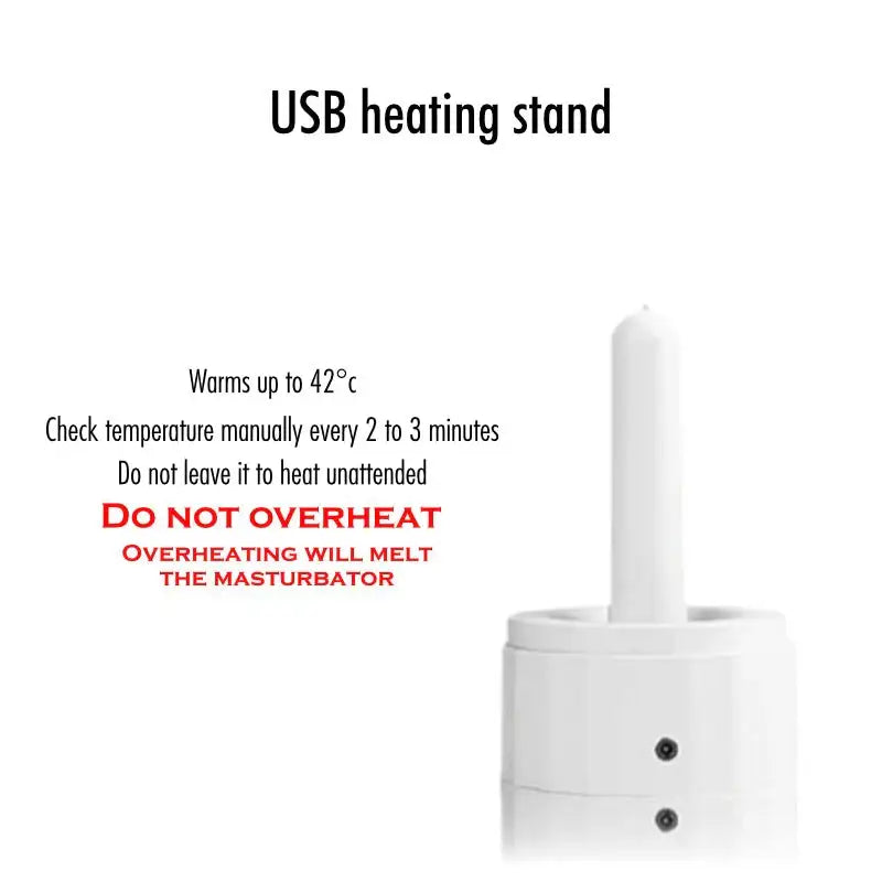 Snow White - Manual Stroker with USB Heating Stand - Frisky Business Adult Sex Toys Shop