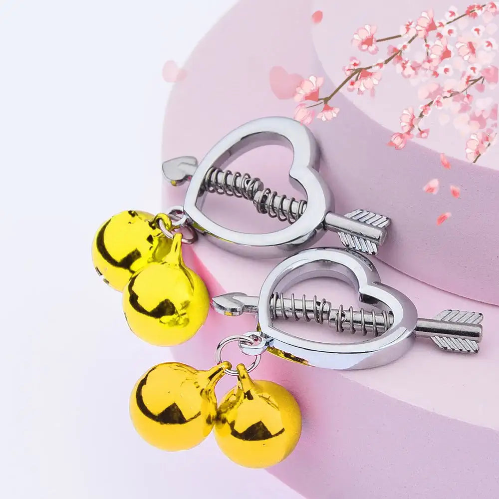 Sping Nipple Clamps, Adult Unisex BDSM Sex Toys - Frisky Business Adult Sex Toys Shop