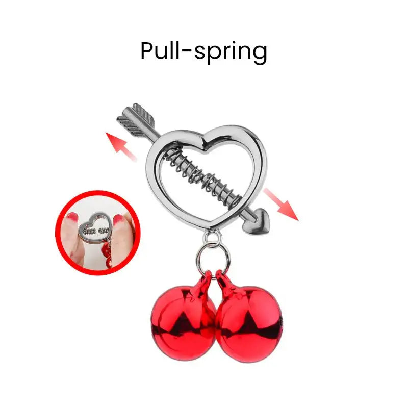 Sping Nipple Clamps, Adult Unisex BDSM Sex Toys - Frisky Business Adult Sex Toys Shop