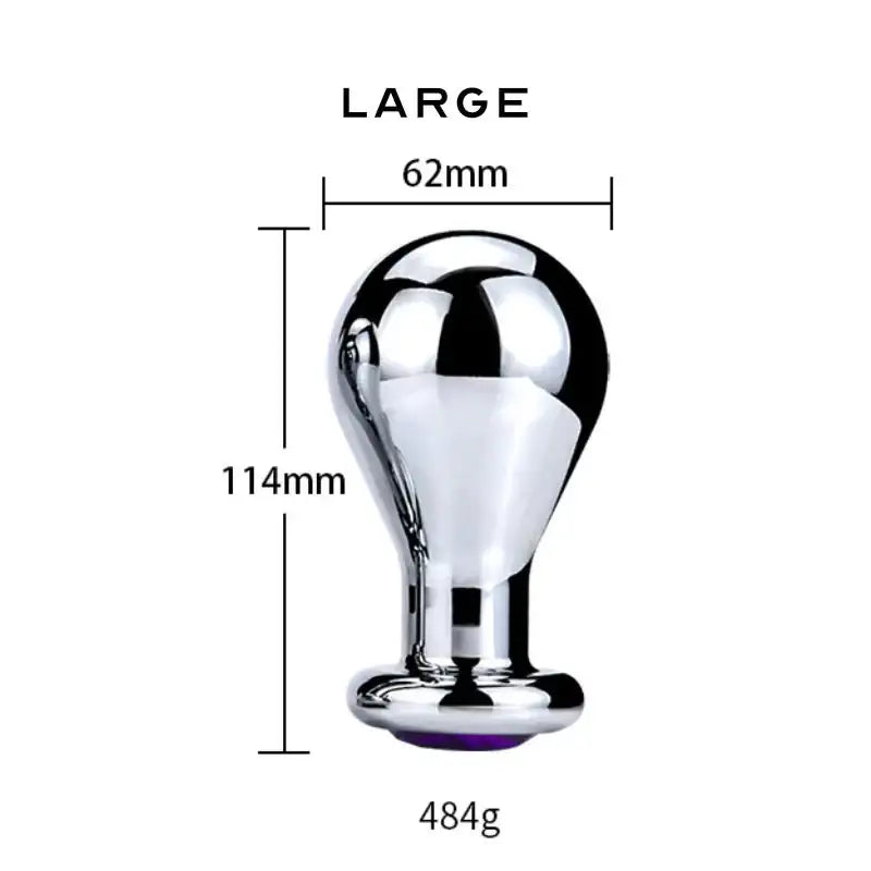 Stainless Steel - Bulb Plug - Frisky Business Adult Sex Toys Shop