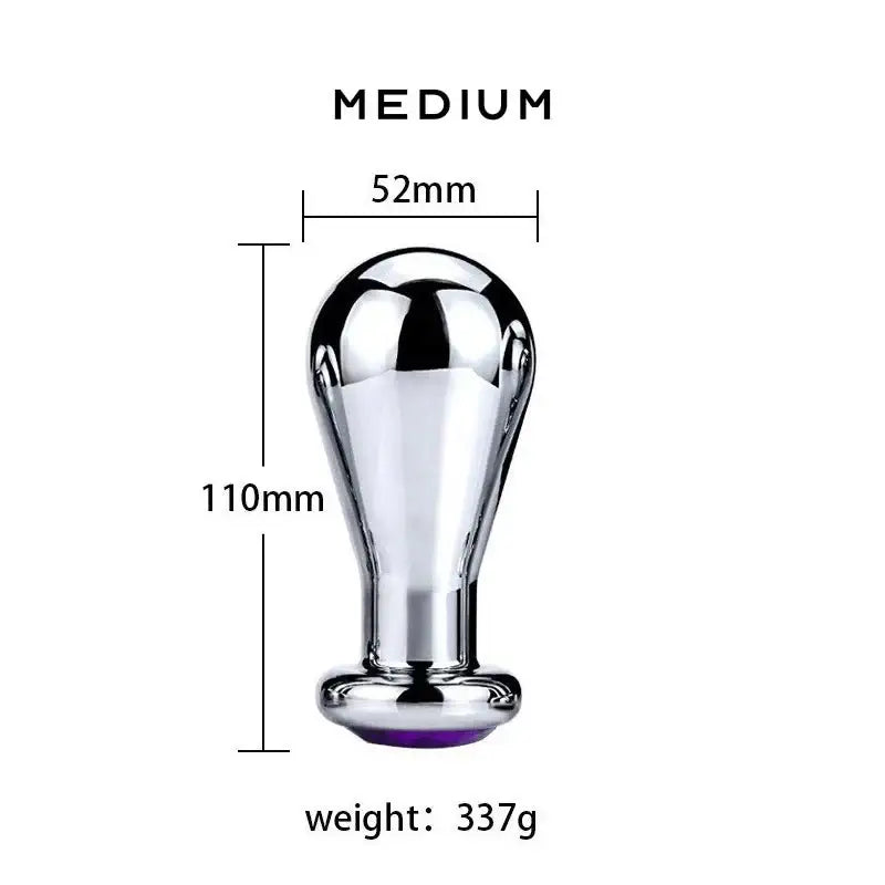 Stainless Steel - Bulb Plug - Frisky Business Adult Sex Toys Shop