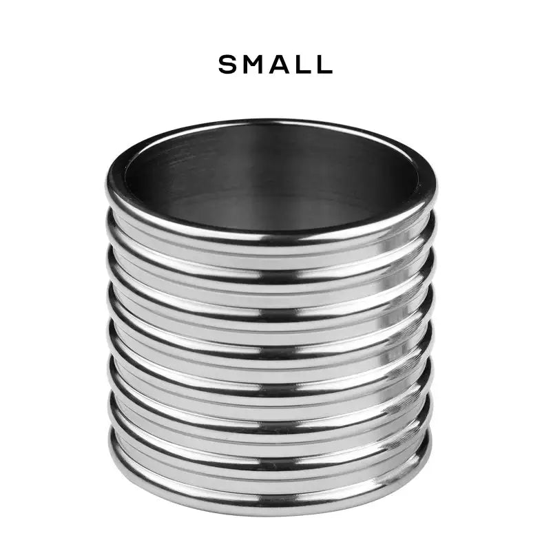 Stainless Steel Cylinder Penis Ring - Frisky Business Adult Sex Toys Shop