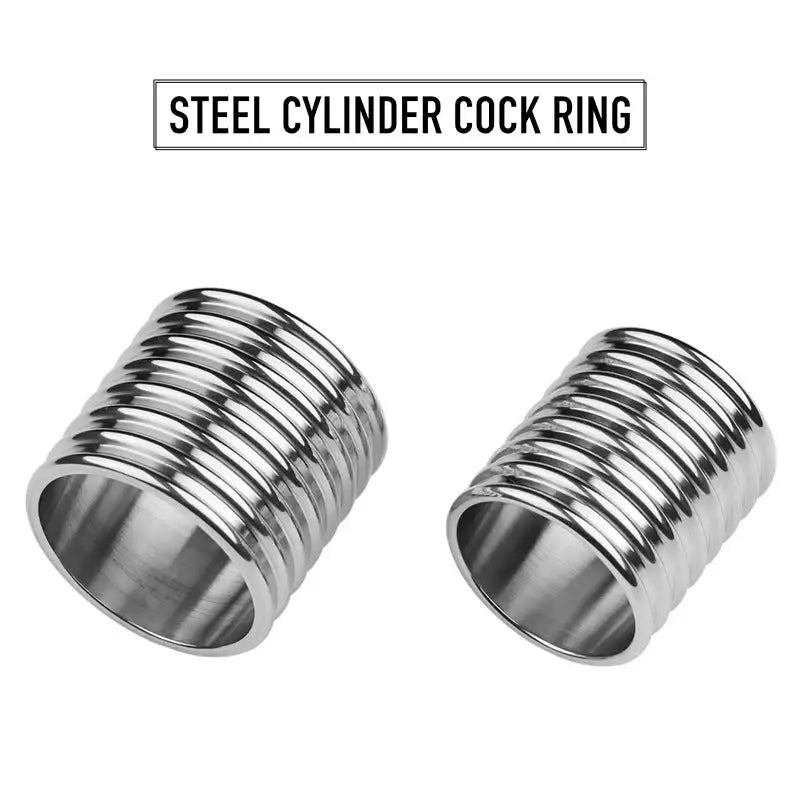 Stainless Steel Cylinder Penis Ring - Frisky Business Adult Sex Toys Shop