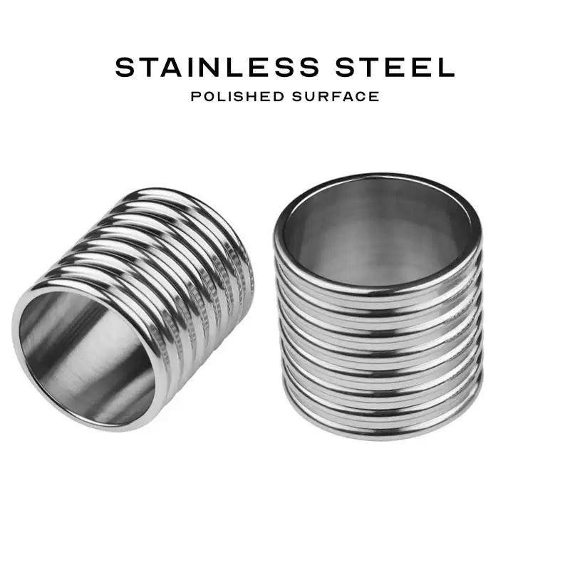 Stainless Steel Cylinder Penis Ring - Frisky Business Adult Sex Toys Shop