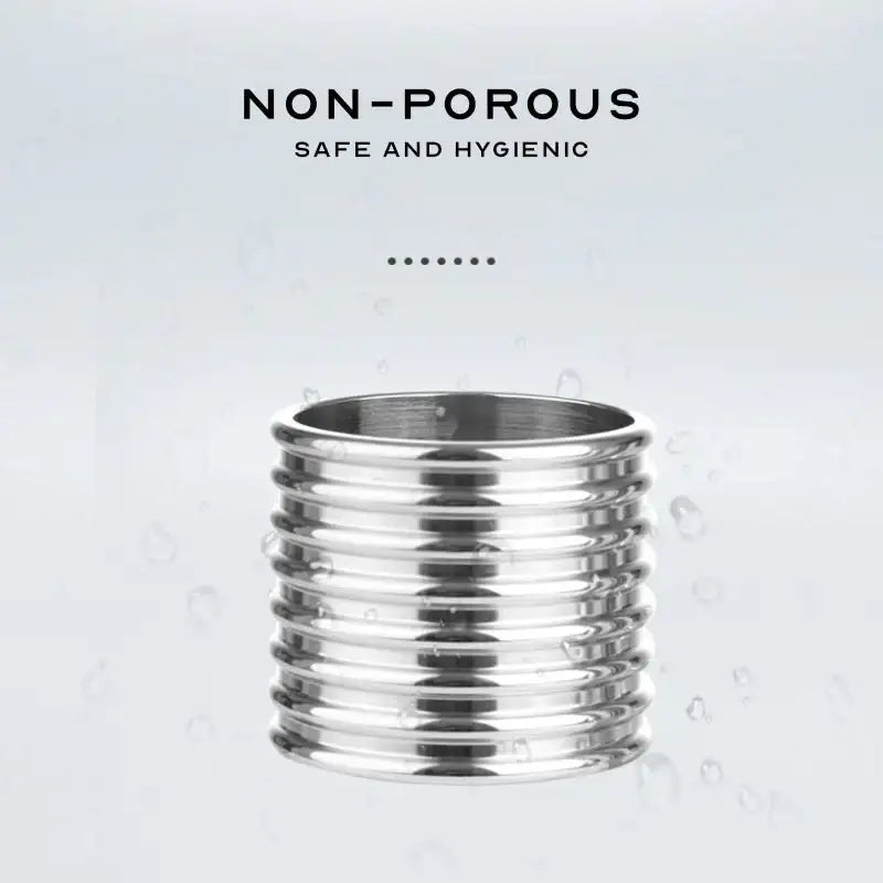 Stainless Steel Cylinder Penis Ring - Frisky Business Adult Sex Toys Shop