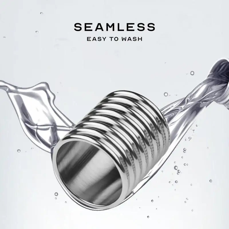 Stainless Steel Cylinder Penis Ring - Frisky Business Adult Sex Toys Shop