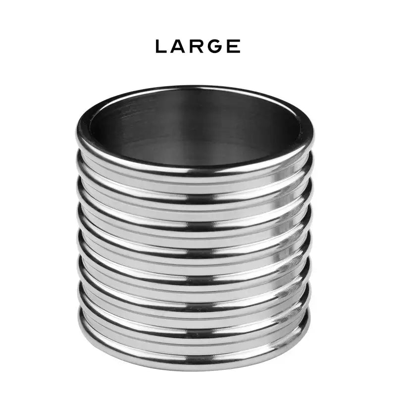 Stainless Steel Cylinder Penis Ring - Frisky Business Adult Sex Toys Shop