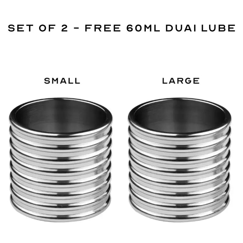 Stainless Steel Cylinder Penis Ring - Frisky Business Adult Sex Toys Shop