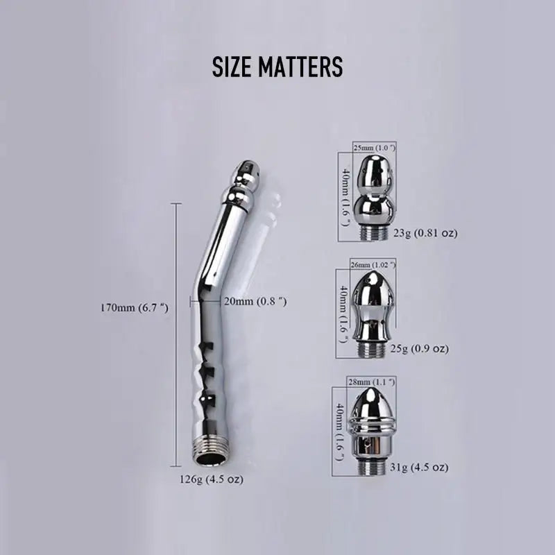 Stainless Steel Enema Nozzle - Frisky Business Adult Sex Toys Shop