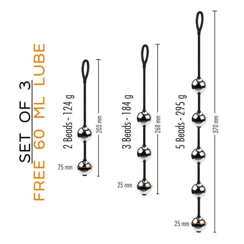 Stainless Steel String Beads - Frisky Business Adult Sex Toys Shop