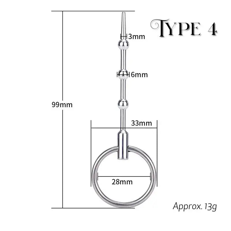 Stainless Steel Urethra Sounding - Frisky Business Adult Sex Toys Shop