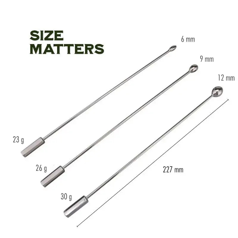 Stainless Steel Urethral Sounding Rod - Frisky Business Adult Sex Toys Shop