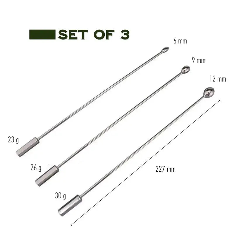 Stainless Steel Urethral Sounding Rod - Frisky Business Adult Sex Toys Shop