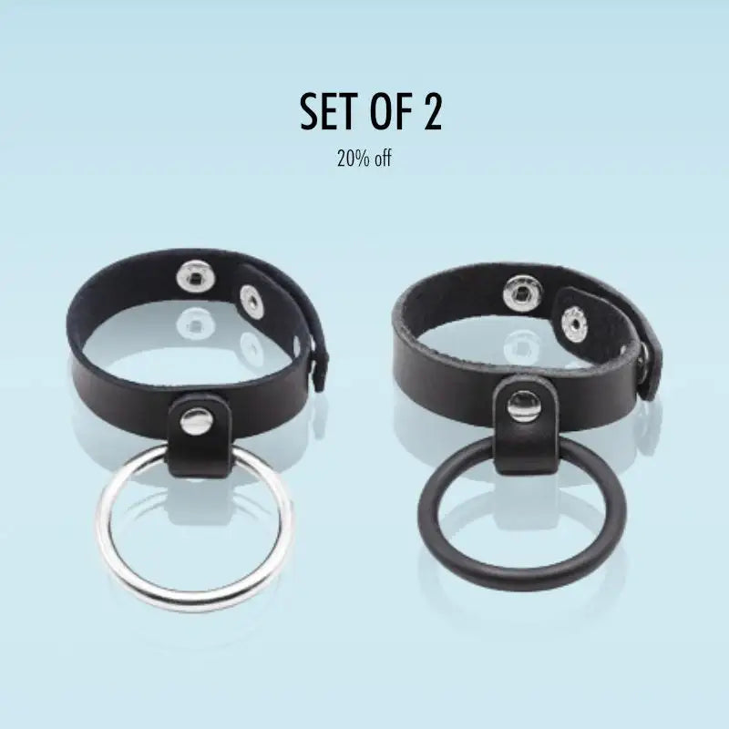 Steel and Seal Combo - Dual Cock Rings - Frisky Business Adult Sex Toys Shop