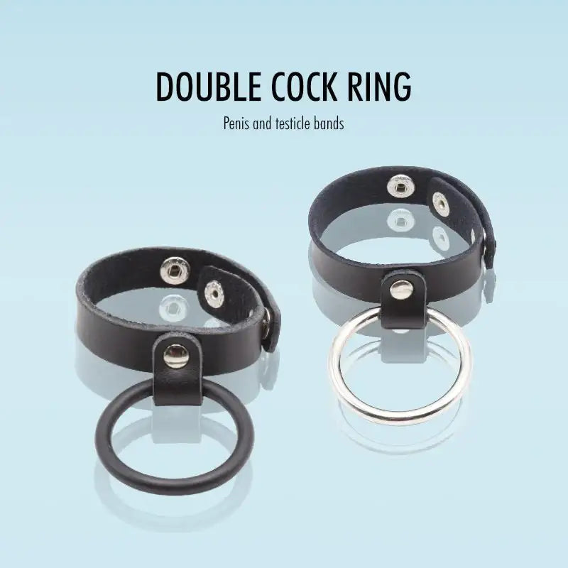 Steel and Seal Combo - Dual Cock Rings - Frisky Business Adult Sex Toys Shop