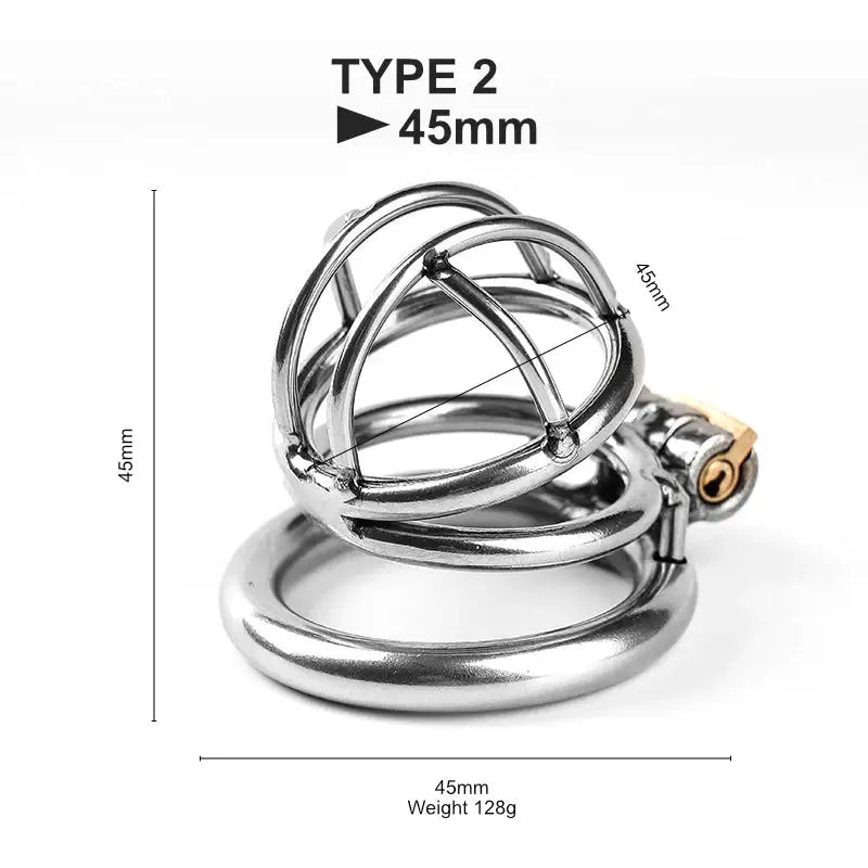 Steel Chastity Cage - Frisky Business Adult Sex Toys Shop