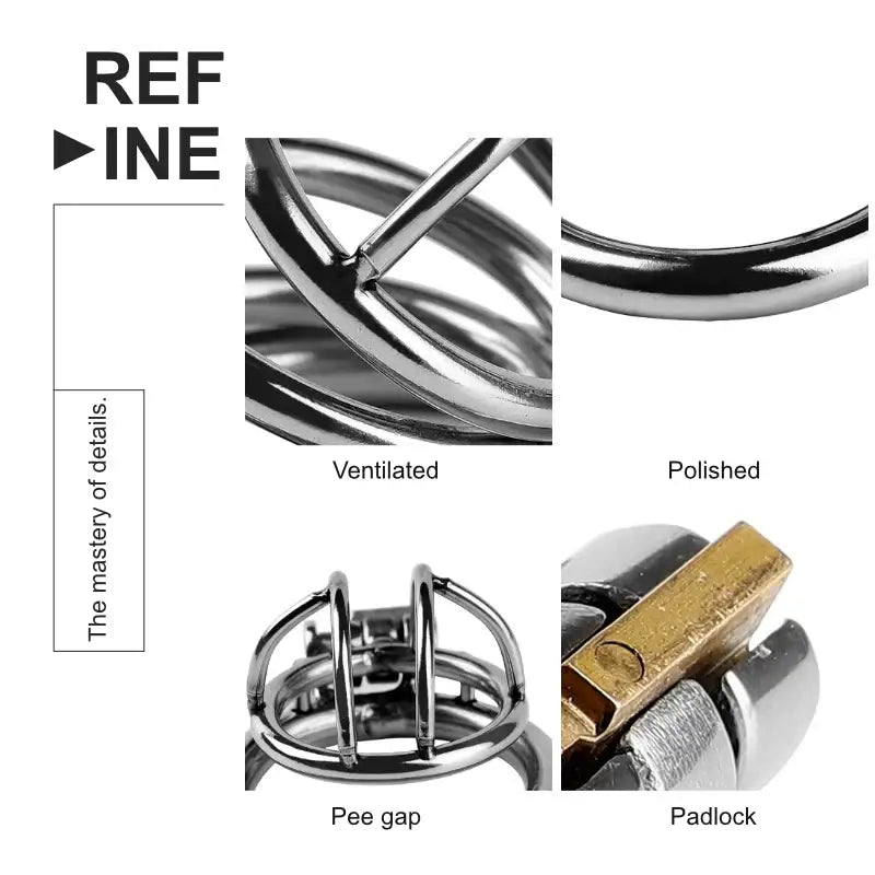 Steel Chastity Cage - Frisky Business Adult Sex Toys Shop