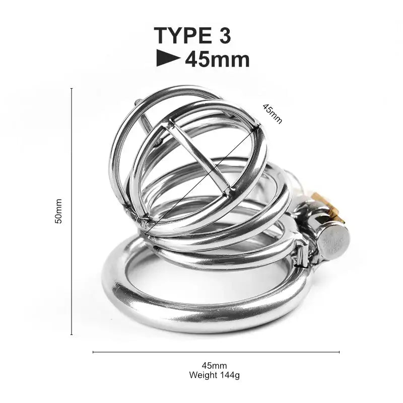 Steel Chastity Cage - Frisky Business Adult Sex Toys Shop