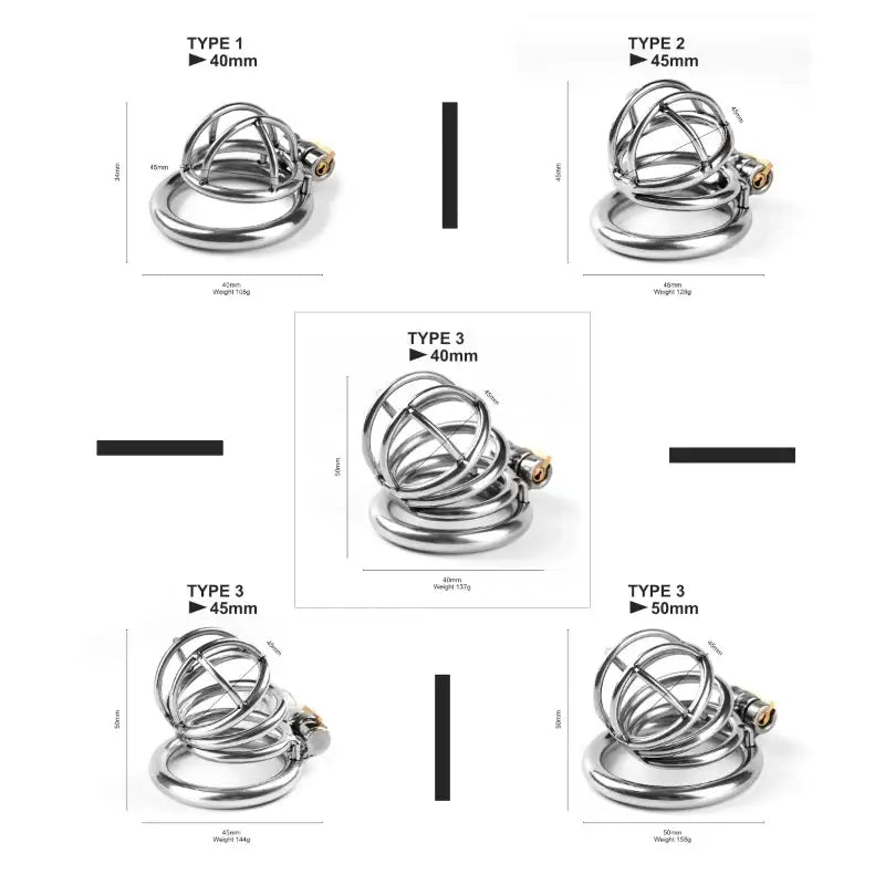 Steel Chastity Cage - Frisky Business Adult Sex Toys Shop
