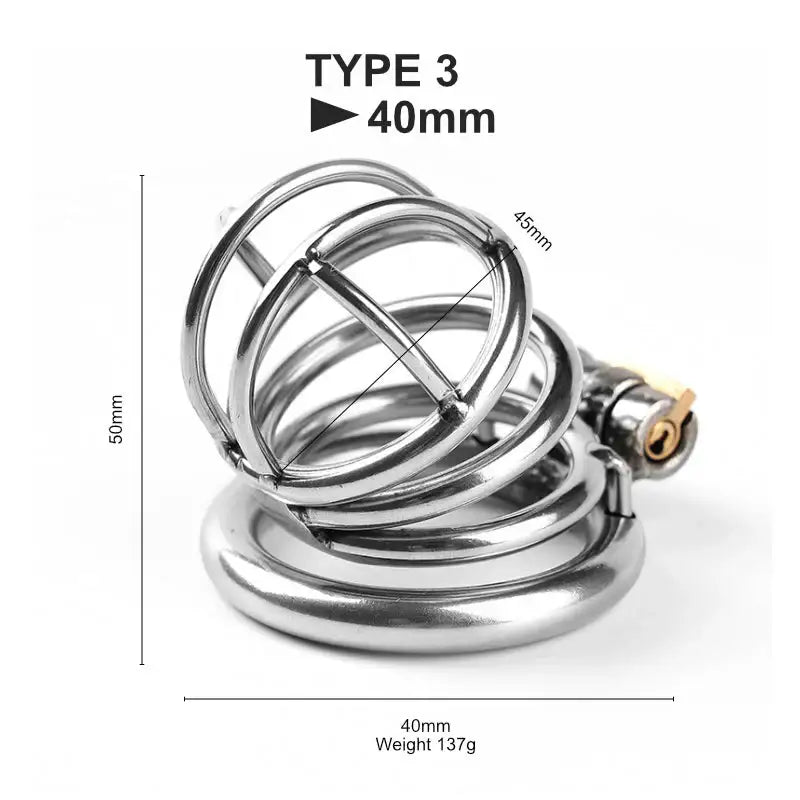 Steel Chastity Cage - Frisky Business Adult Sex Toys Shop