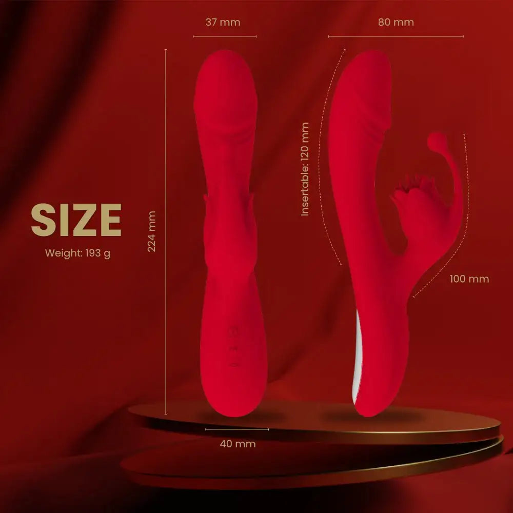 Sultry Scarlet - Dual Motor Powerful Vibrator - Frisky Business Adult Sex Toys Shop
