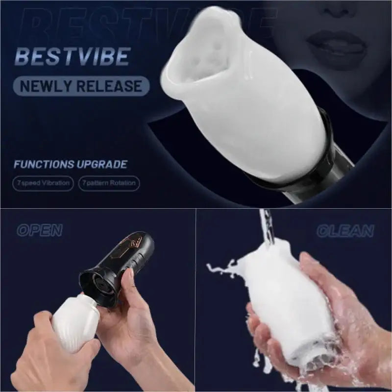 The Cyclone - Automatic Spinning Stroker with Vibration - Frisky Business Adult Sex Toys Shop