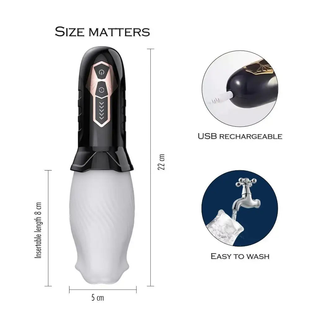 The Cyclone - Automatic Spinning Stroker with Vibration - Frisky Business Adult Sex Toys Shop