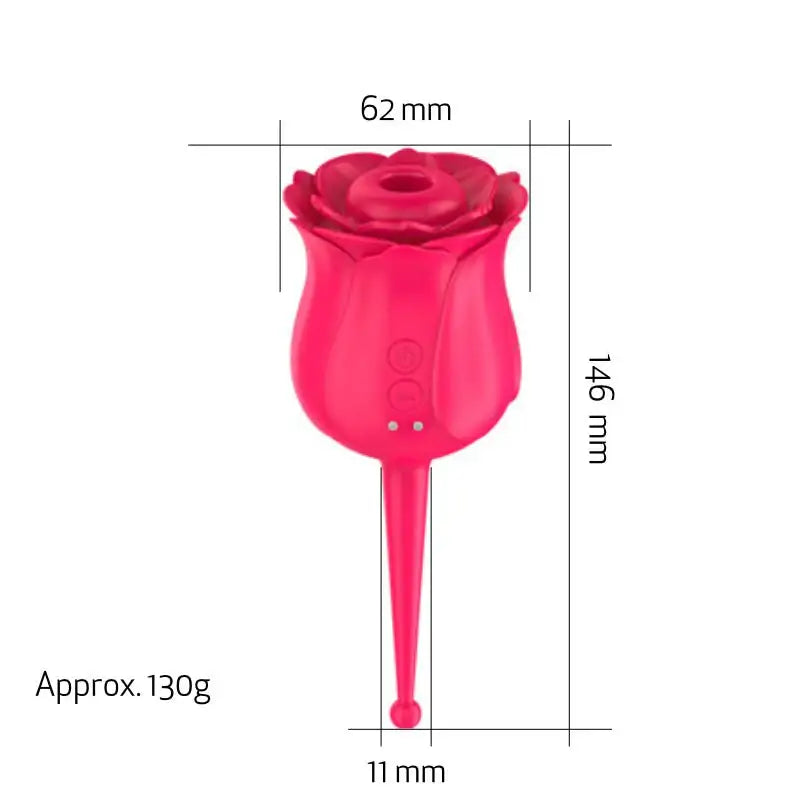 The Rose - Dual Action Clitoral Stimulator - Frisky Business Adult Sex Toys Shop